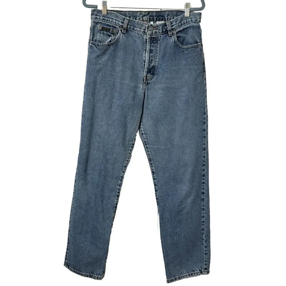 Vintage Calvin Klein Light Wash Blue Mom Jeans Made  in Canada 31" - Picture 1 of 11